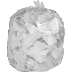 Genuine Joe Economy High-Density Can Liners, 0.24 mil, 16 Gallons, Translucent, Box Of 1,000