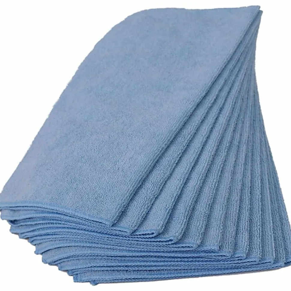 Genuine Joe General Purpose Microfiber Cloth - For Multipurpose - Cloth - 16"x16"- Chemical Resistant, Oi - 39506