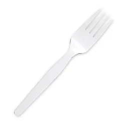 Genuine Joe Heavy/Medium-Weight Polystyrene Forks, White, Box Of 100