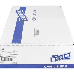 Genuine Joe High-Density Can Liners, 0.63 mil, 16 Gallons, 24