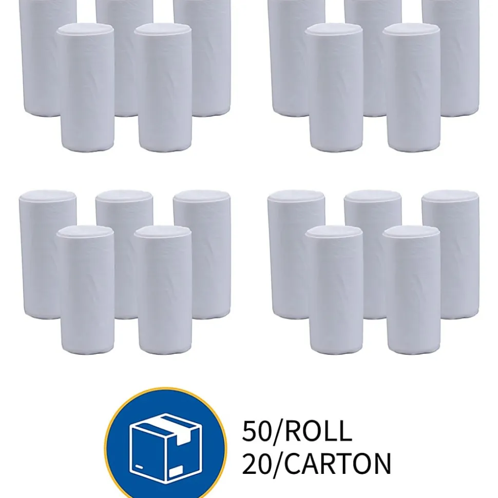 Genuine Joe High-Density Can Liners, 0.63 mil, 16 Gallons, 24" x 33", Clear, Box Of 1,000 Liners