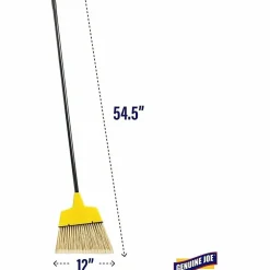 Genuine Joe High-Performance Angled Broom, 12
