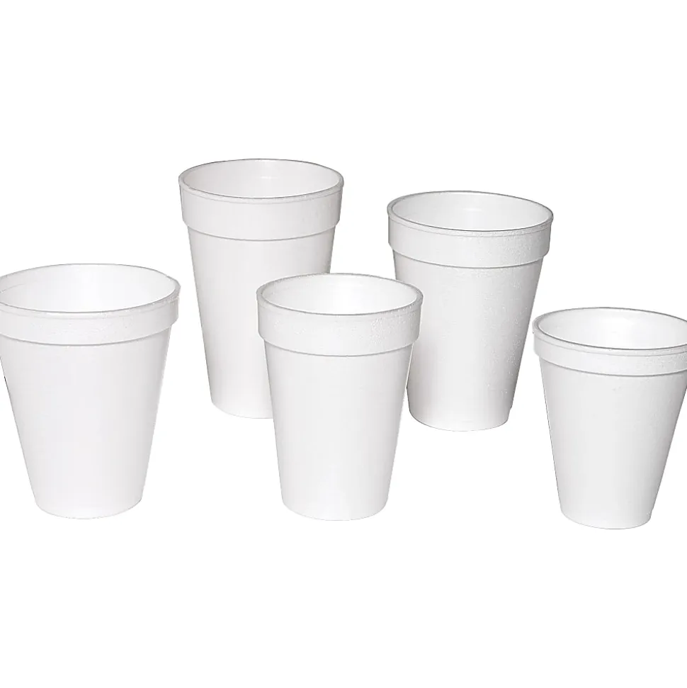 Genuine Joe Hot/Cold Foam Cups, 12 Oz., Carton Of 1000