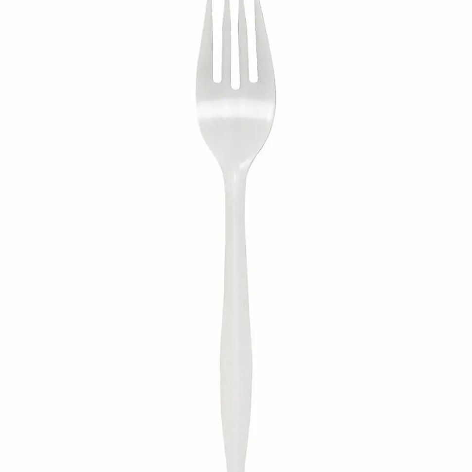 Genuine Joe Individually Wrapped Fork - 1 Piece(s) - Fork - 1 x Fork - Disposable - White - 1000/Carton