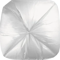Genuine Joe Low Density White Can Liners, 45 gal Capacity, 40"x 46"x0.90 mil (23 Micron) Thickness, 100 Count - 4046W
