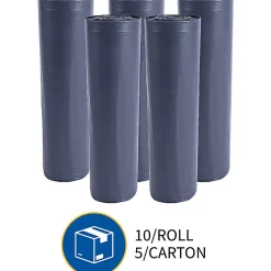 Genuine Joe Maximum Strength Trash Can Liners, 1.7mil, 55 Gallons, 39