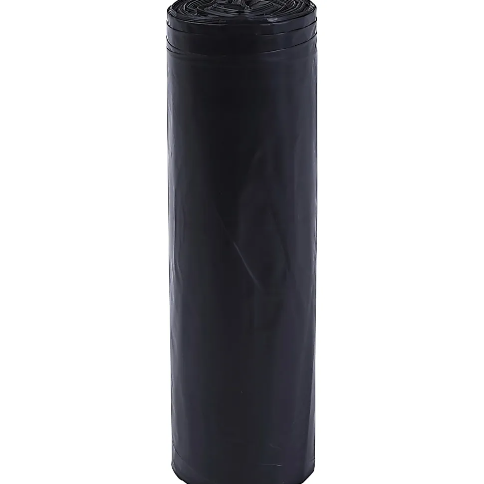 Genuine Joe 1.5 mil Trash Bags, 60 gal, 39"H x 56"W, Brown, 50 Bags