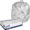 Genuine Joe 0.2 mil Trash Bags, 10 gal, 24"H x 23"W, Translucent, 1000 Bags