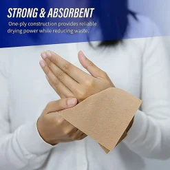 Genuine Joe Multi-Fold 1-Ply Paper Towels, Natural, Pack Of 4000 Sheets