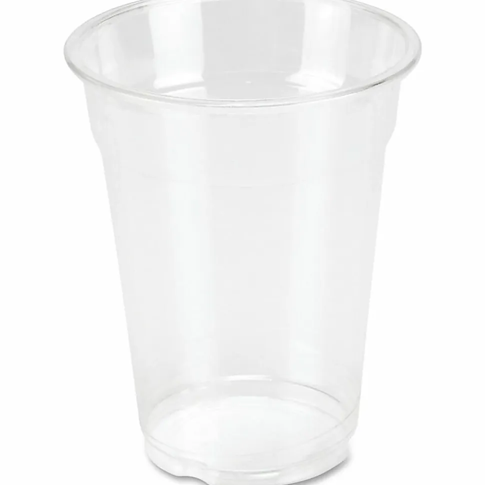 Genuine Joe 9 oz Clear Plastic Cups - 9 fl oz - Clear - Plastic - Cold Drink, Beverage - 50 / Pack