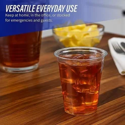 Genuine Joe 12 oz Clear Plastic Cups - 12 fl oz - Clear - Plastic - Cold Drink, Beverage - 25 / Pack