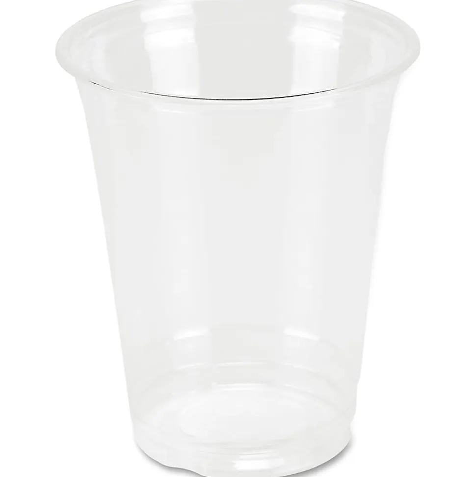 Genuine Joe 12 oz Clear Plastic Cups - 12 fl oz - Clear - Plastic - Cold Drink, Beverage - 25 / Pack