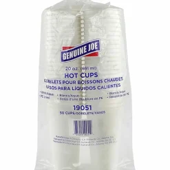 Genuine Joe 20 oz Disposable Hot Cups, 19051