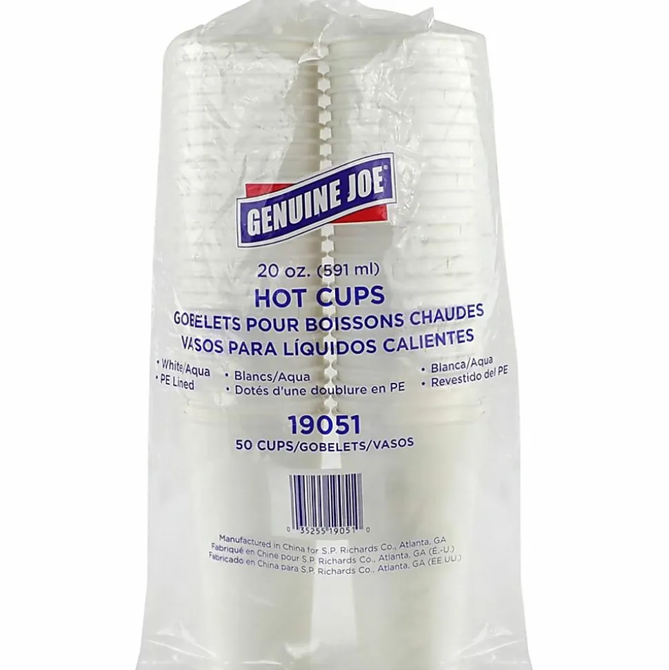 Genuine Joe 20 oz Disposable Hot Cups, 19051