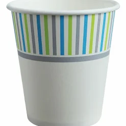 Genuine Joe 8 oz Hot Beverage Cups - 8 fl oz - Assorted - Paper - Hot Chocolate, Cappuccino, Tea, Coffee, Beverage - 50/Pack - 20 / Carton