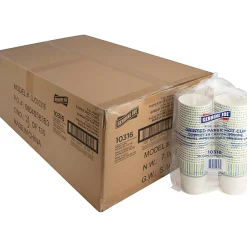 Genuine Joe 8 oz Hot Beverage Cups - 8 fl oz - Assorted - Paper - Hot Chocolate, Cappuccino, Tea, Coffee, Beverage - 50/Pack - 20 / Carton