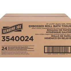 Genuine Joe 2-ply Bath Tissue Rolls - 2 Ply - 4