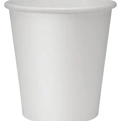 Genuine Joe Polyurethane-Lined Disposable Hot Cups, Single, 10 Oz, White, Pack Of 50