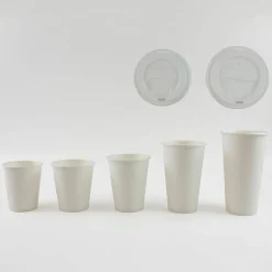 Genuine Joe Polyurethane-Lined Disposable Hot Cups, Single, 12 Oz, White, Pack Of 1000