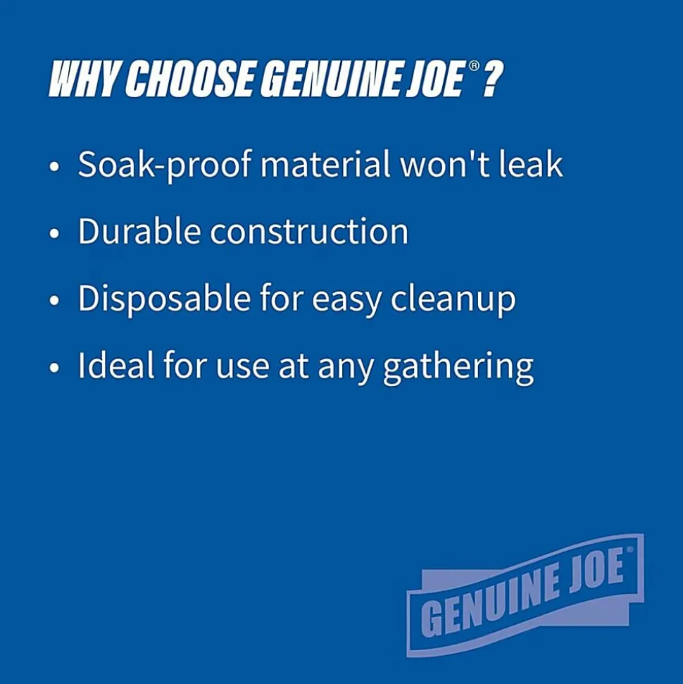 Genuine Joe 7" Printed Paper Plates - Disposable - 7" Diameter - Assorted - 125 / Pack