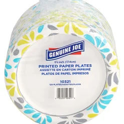 Genuine Joe Printed Paper Plates, 7