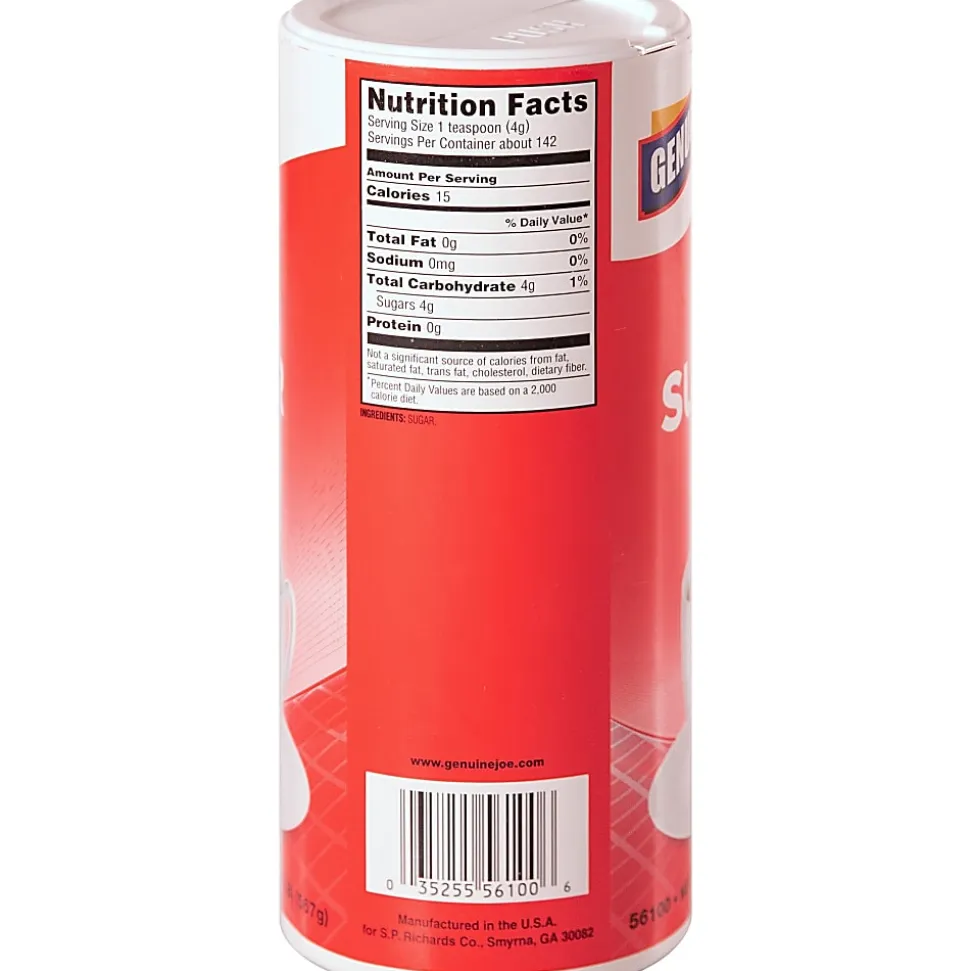 Genuine Joe Pure Sugar Canisters, 20 Oz., Pack Of 3
