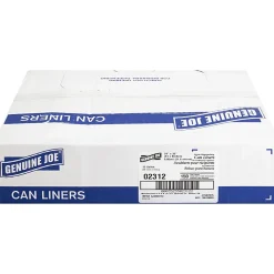 Genuine Joe 75% Recycled Heavy-Duty Contractor Trash Bags, 0.8 mil, 13 Gallons, 24