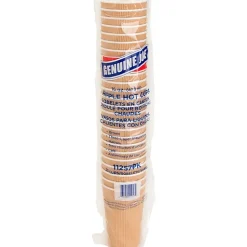 Genuine Joe Ripple Hot Cups, 16 Oz, Brown, Pack Of 500