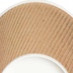 Genuine Joe Ripple Hot Cups, 10 Oz, Brown, Pack Of 25
