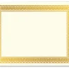 Geographics Foil Certificates, 8-1/2" x 11", Rome Gold, Pack Of 15