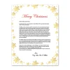 Geo Studios Premium Holiday Letterhead And Envelope Kit, 11" x 8-1/2", Gold Snowflake, Kit Of 48 Pieces