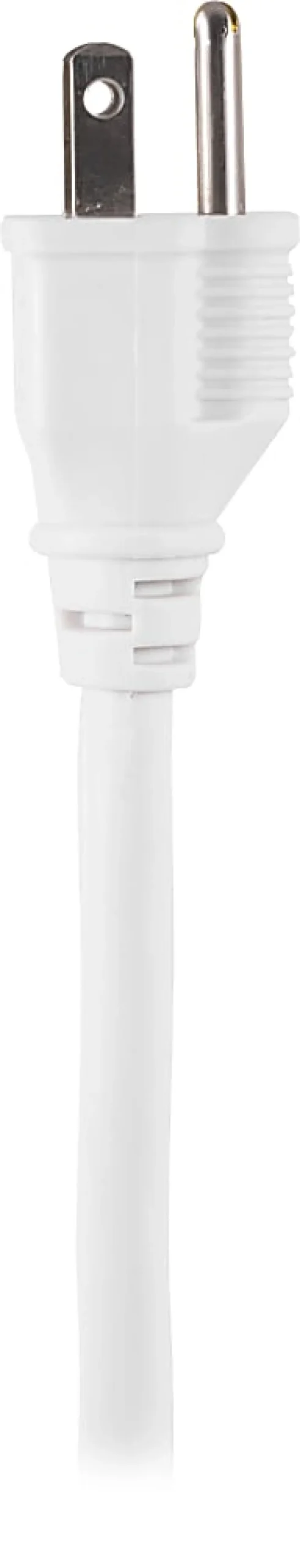 GE 6 Outlet Power Strip 2 Pack, 1'6" Cord, White, 14833