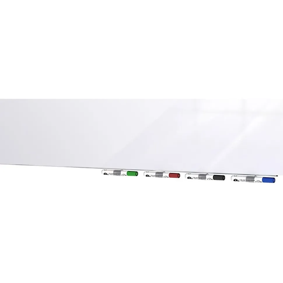 Ghent Aria Low Profile Glassboard, Magnetic, 48"H x 48"W, Square, White