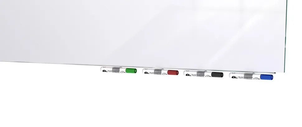 Ghent Aria Low Profile Glassboard, Magnetic, 48"H x 48"W, Square, White