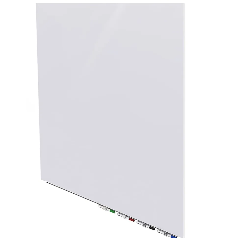 Ghent Aria Low Profile Glassboard, Magnetic, 48"H x 48"W, Square, White