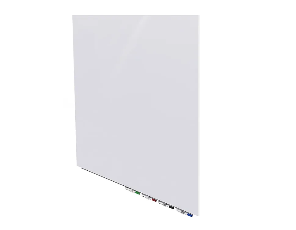 Ghent Aria Low Profile Glassboard, Magnetic, 48"H x 48"W, Square, White
