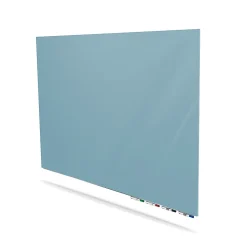 Ghent Aria Low Profile Magnetic Dry-Erase Whiteboard, Glass, 36” x 72”, Denim