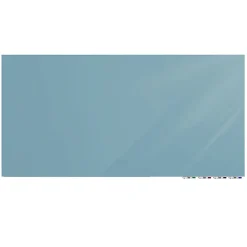 Ghent Aria Low Profile Magnetic Dry-Erase Whiteboard, Glass, 36” x 72”, Denim