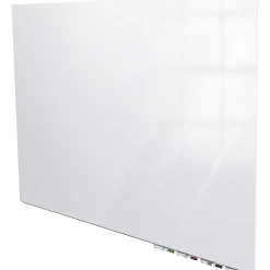 Ghent Aria Low-Profile Magnetic Glass Unframed Dry-Erase Whiteboard, 48