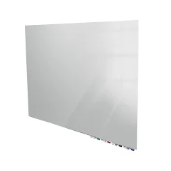Ghent Aria Low Profile Magnetic Dry-Erase Whiteboard, Glass, 36” x 72”, Gray