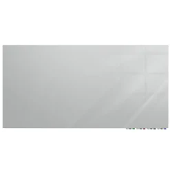 Ghent Aria Low Profile Magnetic Dry-Erase Whiteboard, Glass, 36” x 72”, Gray