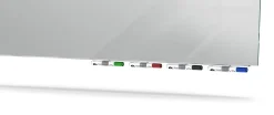 Ghent Aria Low Profile Magnetic Dry-Erase Whiteboard, Glass, 36” x 72”, Gray