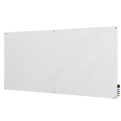 Ghent Harmony Magnetic Glass Unframed Dry-Erase Whiteboard with Radius Corners, 48