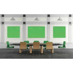Ghent Harmony Magnetic Glass Unframed Dry-Erase Whiteboard with Radius Corners, 48