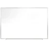 Ghent Magnetic Dry-Erase Whiteboard, Porcelain, 60-1/2" x 36-1/2", White, Satin Aluminum Frame