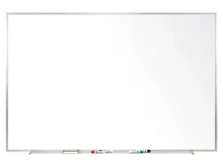 Ghent Magnetic Porcelain Dry-Erase Whiteboard, 48" x 120", Aluminum Frame With Silver Finish