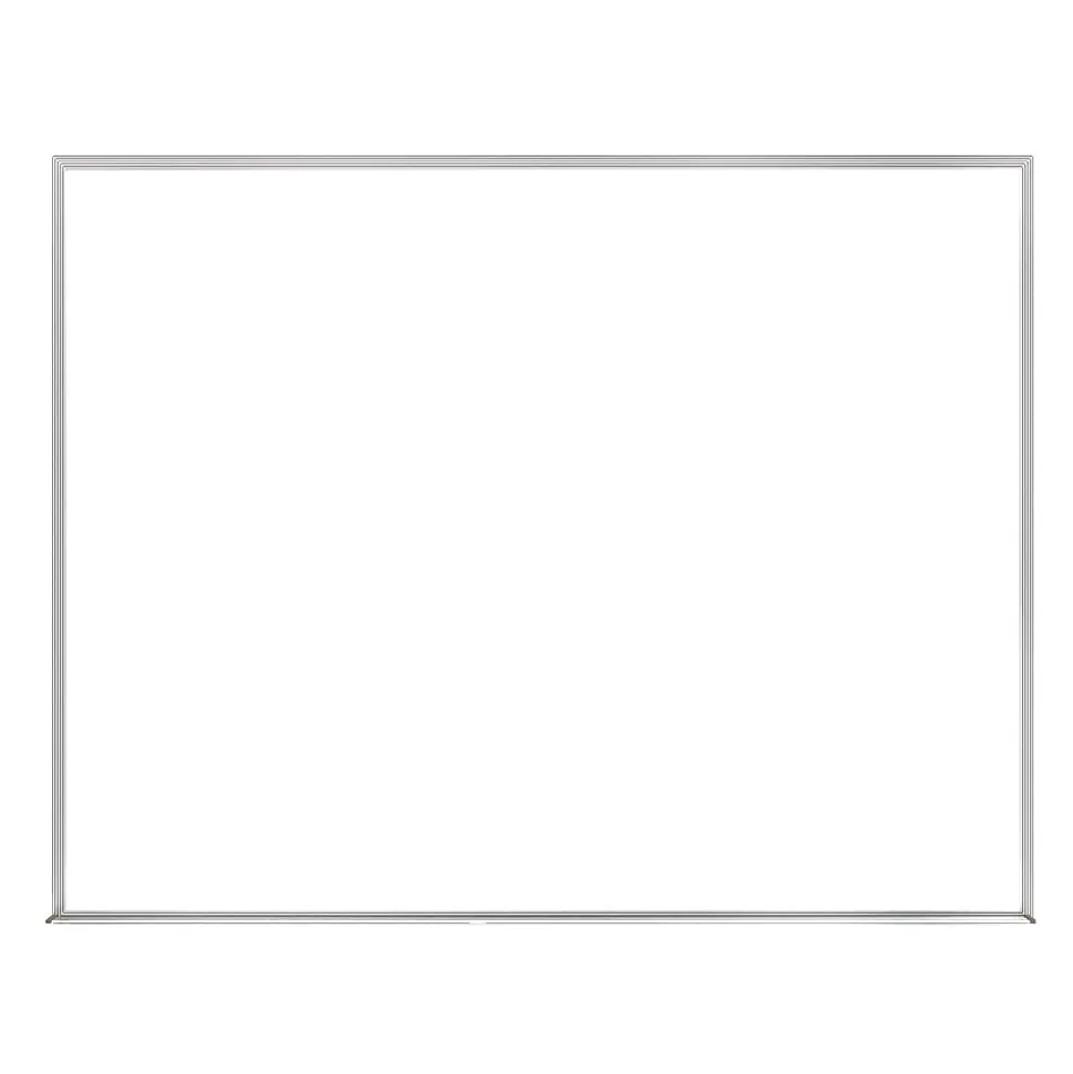 Ghent M2 Non-Magnetic Dry-Erase Whiteboard, 36" x 46 1/2", Satin Aluminum Frame