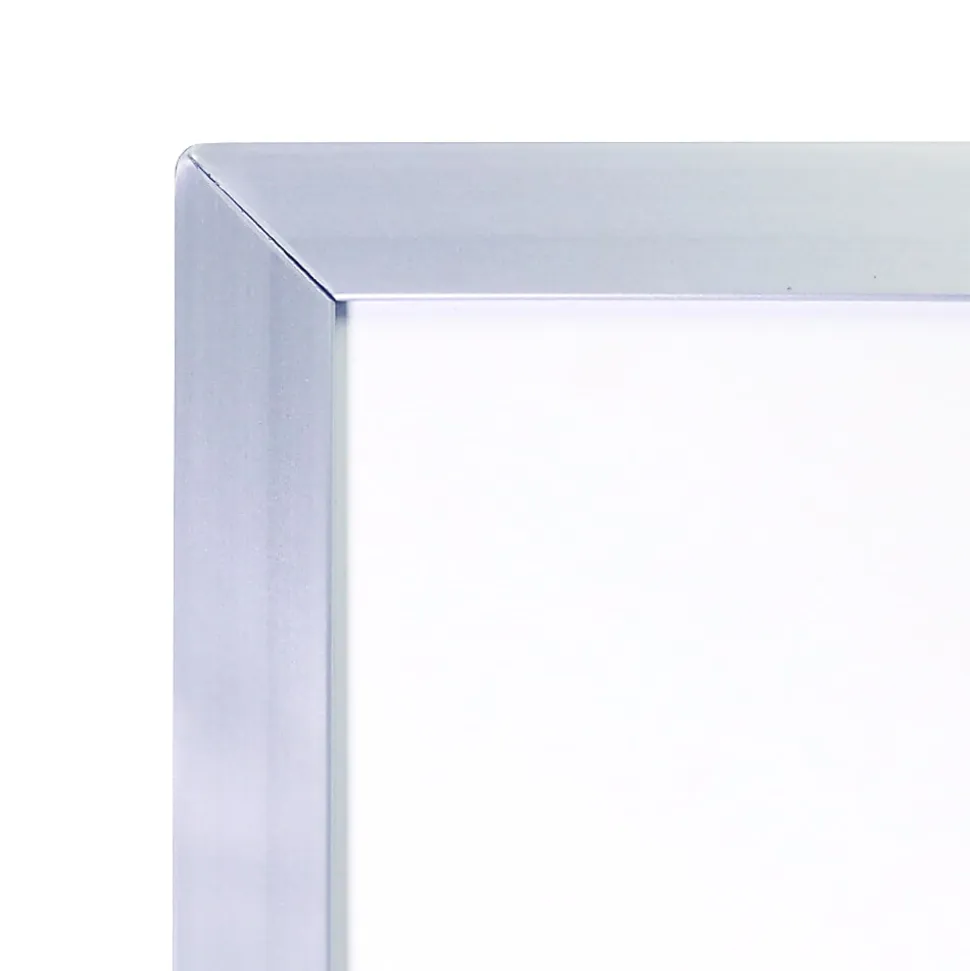 Ghent Reversible Magnetic Dry-Erase Whiteboard, 48" x 72", Aluminum Frame With Silver Finish