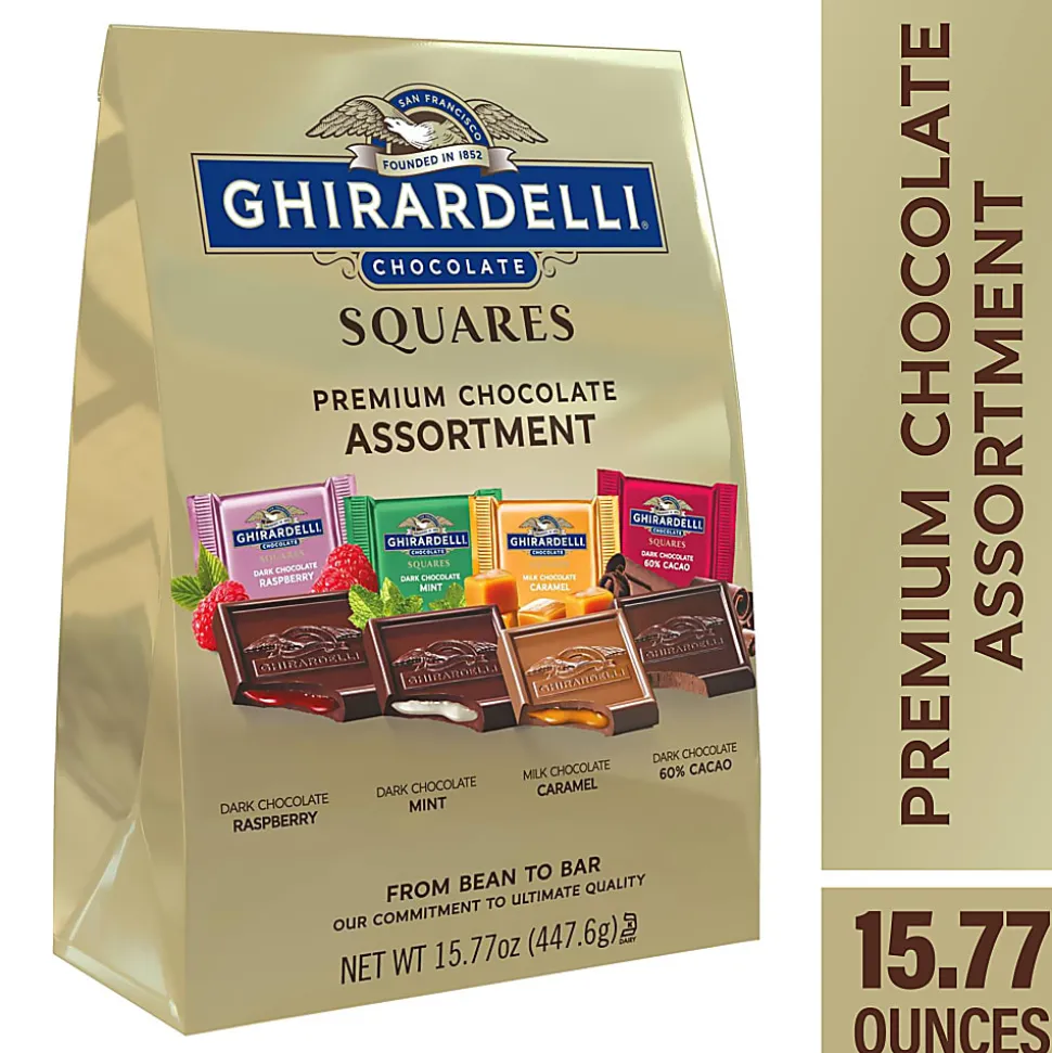 Ghirardelli® Chocolate Squares, Premium Assortment, 15.77 Oz Bag