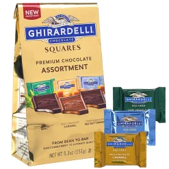 Ghirardelli Premium Chocolate Squares Assortment, 5.3 Oz, Total Qty 6